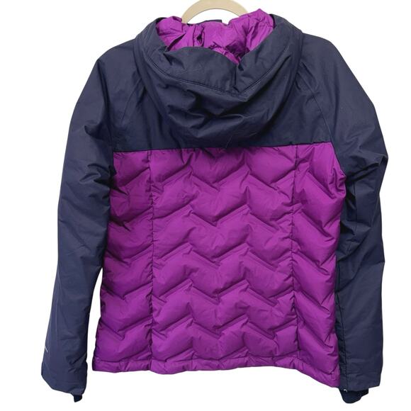 Columbia Omni-Tech Purple Down Hooded Jacket Women’s Medium - Picture 5 of 13